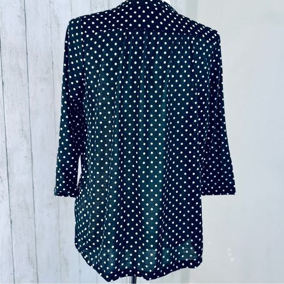✨ H&M Black & White Polka Dot Blouse (Size S) ✨ - Picture 7 of 11